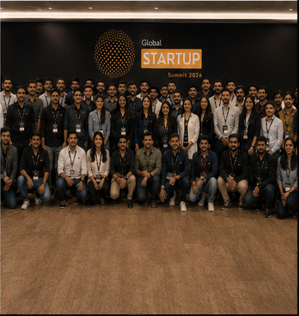 Delegates gathered for a group photograph